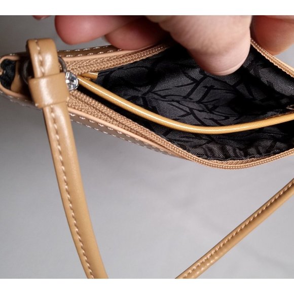 Calvin‎ Klein Black CK Logo Mini Purse 7" x 4" (7c5) - Picture 4 of 5